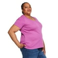 thumbnail image 2 of Iyla Women's Plus Interlock Crew Neckline Tee, 2 of 6