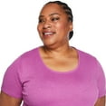 thumbnail image 4 of Iyla Women's Plus Interlock Crew Neckline Tee, 4 of 6
