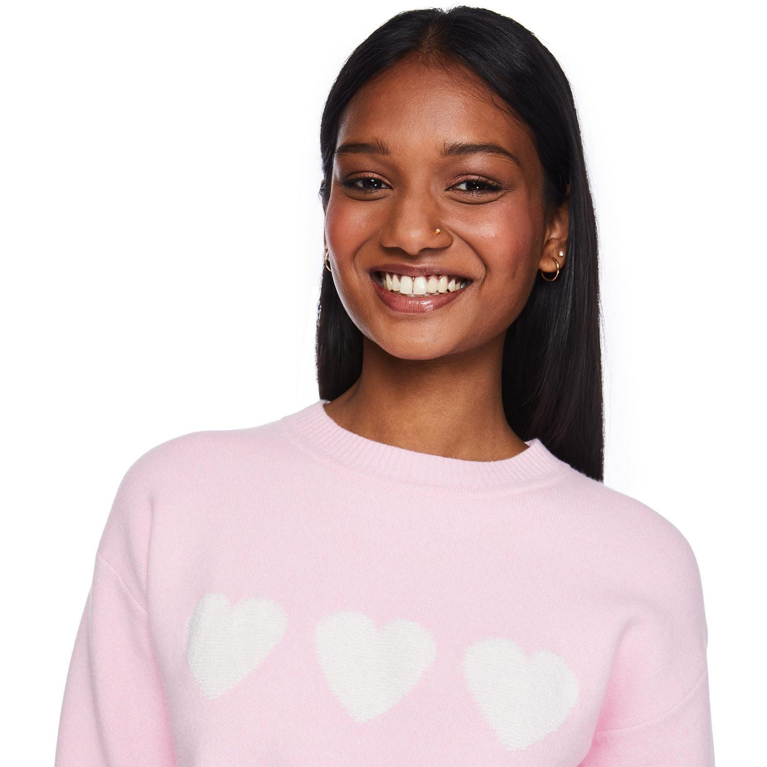 No Boundaries Women's Cropped Sweater