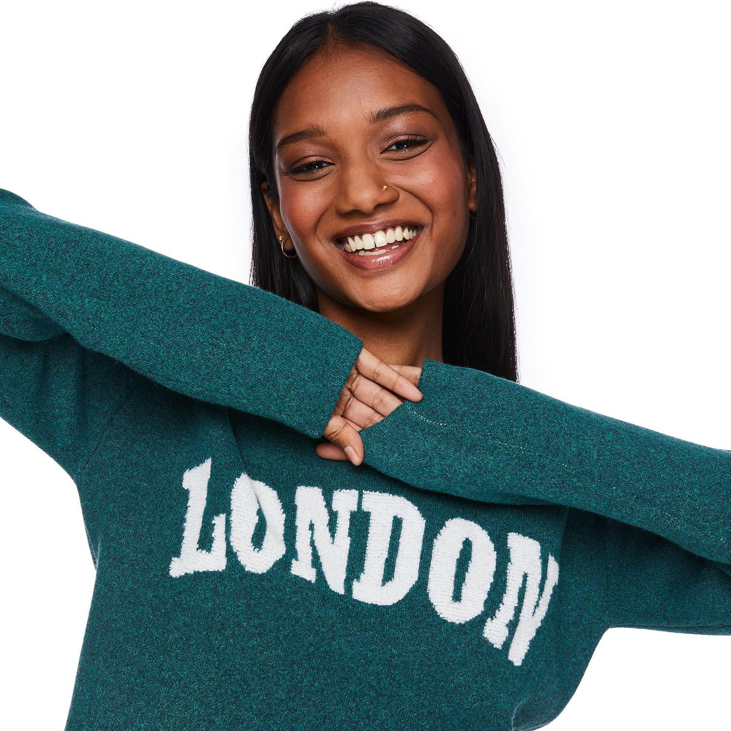 Chandail écourté No Boundaries pour femmes Tailles TP–TTG