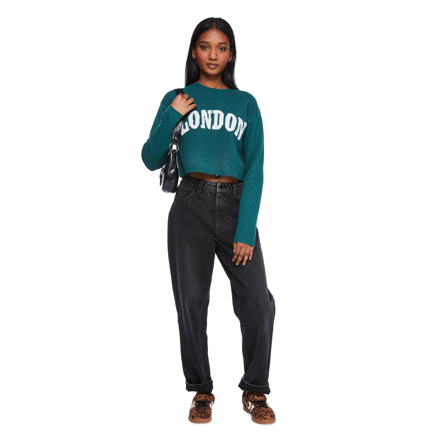 Chandail écourté No Boundaries pour femmes Tailles TP–TTG