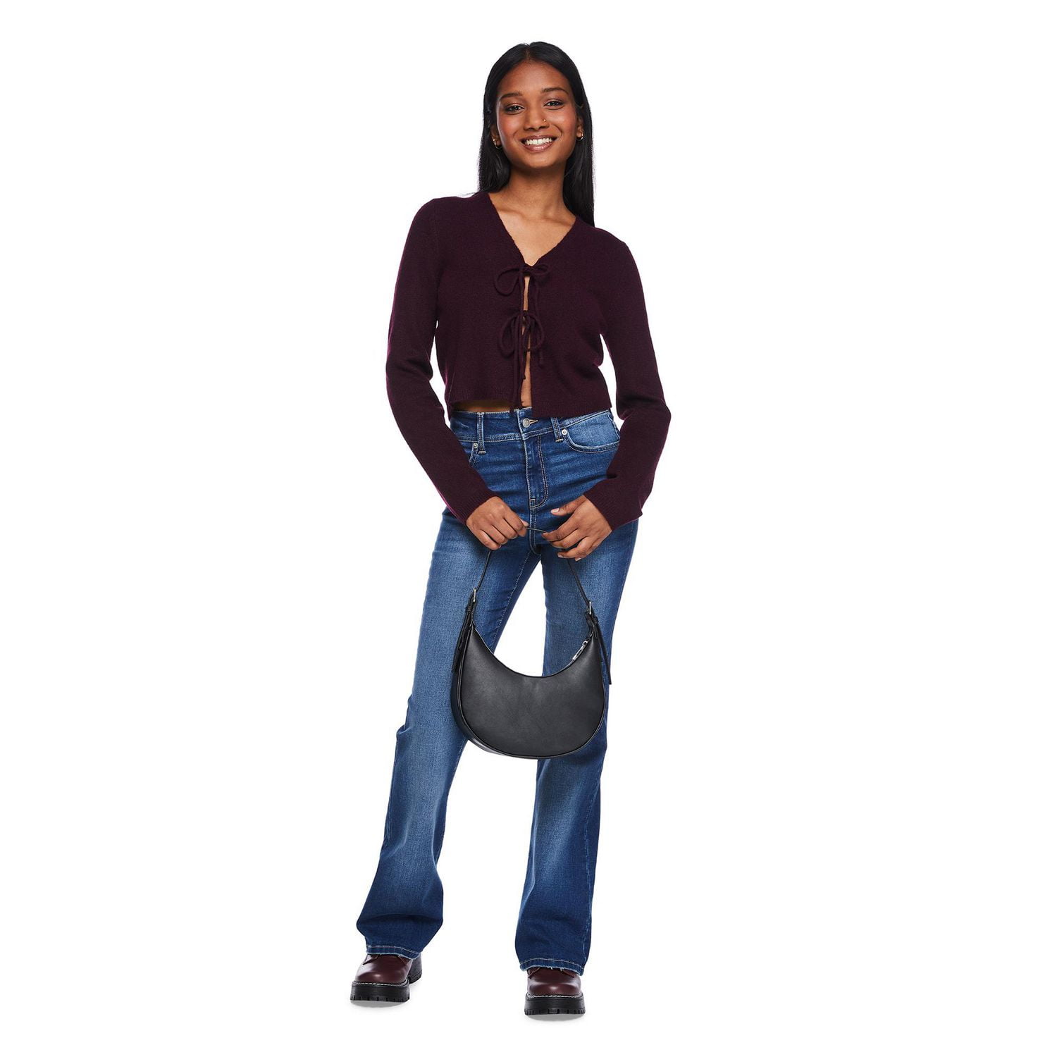 No Boundaries Women's Tie Front Cardigan, Sizes XS-XXL