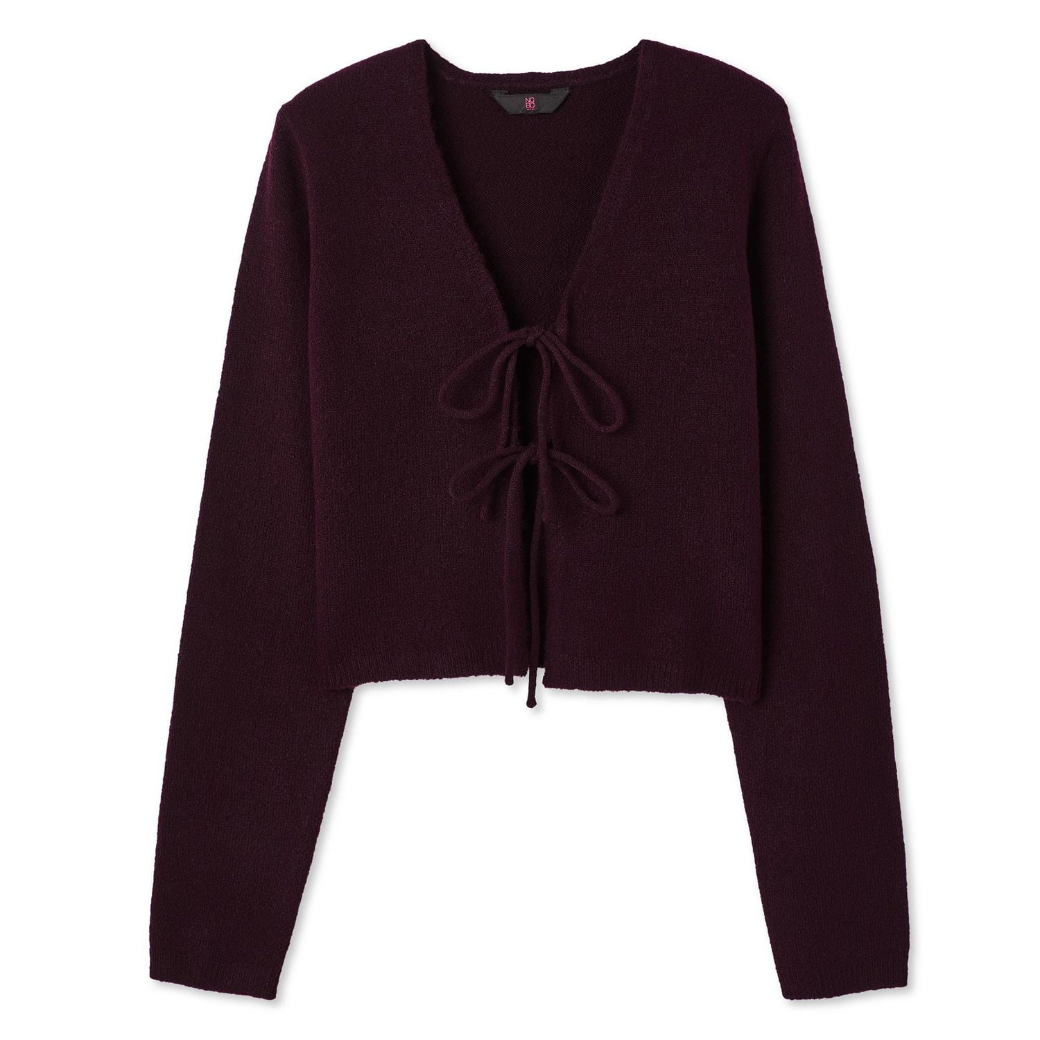 Cardigan noué à l'avant No Boundaries pour femmes Tailles TP–TTG