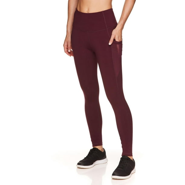 Reebok Womens High-Waisted Active Leggings with Pockets, Size XS-XXL 