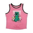 thumbnail image 1 of Minecraft Girls Creeper Front Tie Tank, 1 of 2