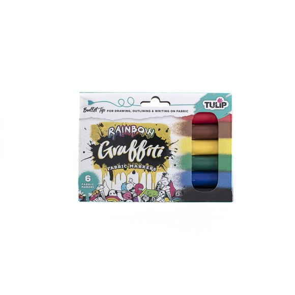 Tulip Graffiti Markers Rainbow 6pk