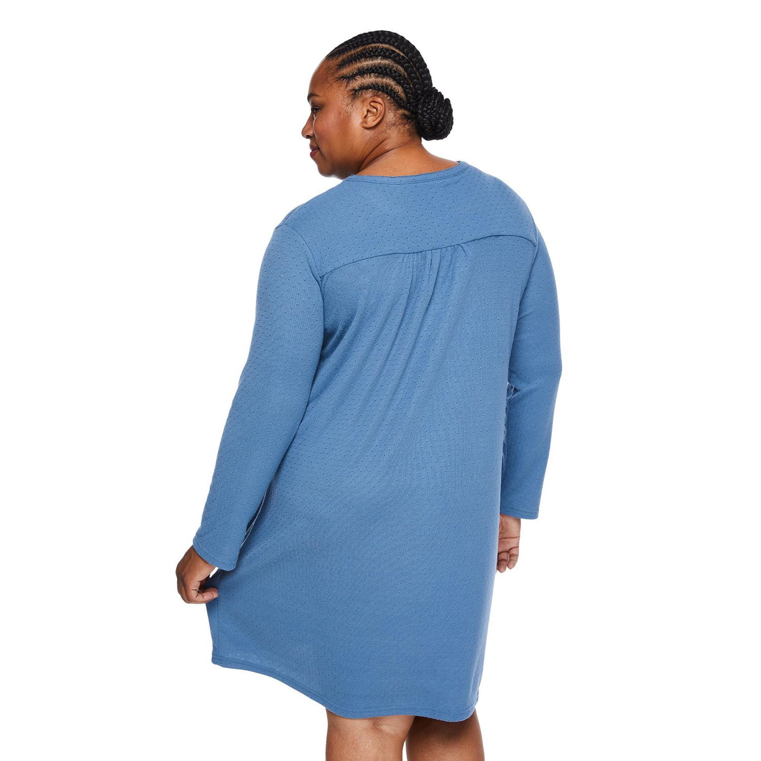 Iyla Women's Plus Henley Nightgown