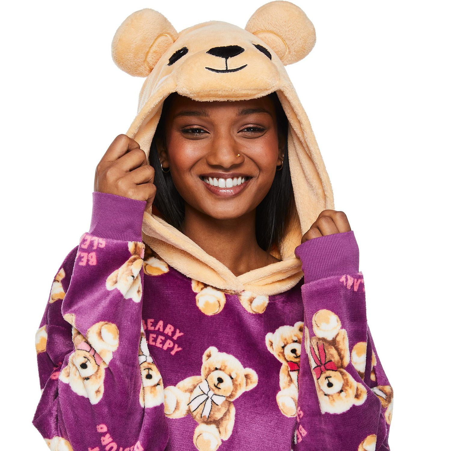 Haut à capuchon de détente No Boundaries pour femmes Tailles P/M-G/TG