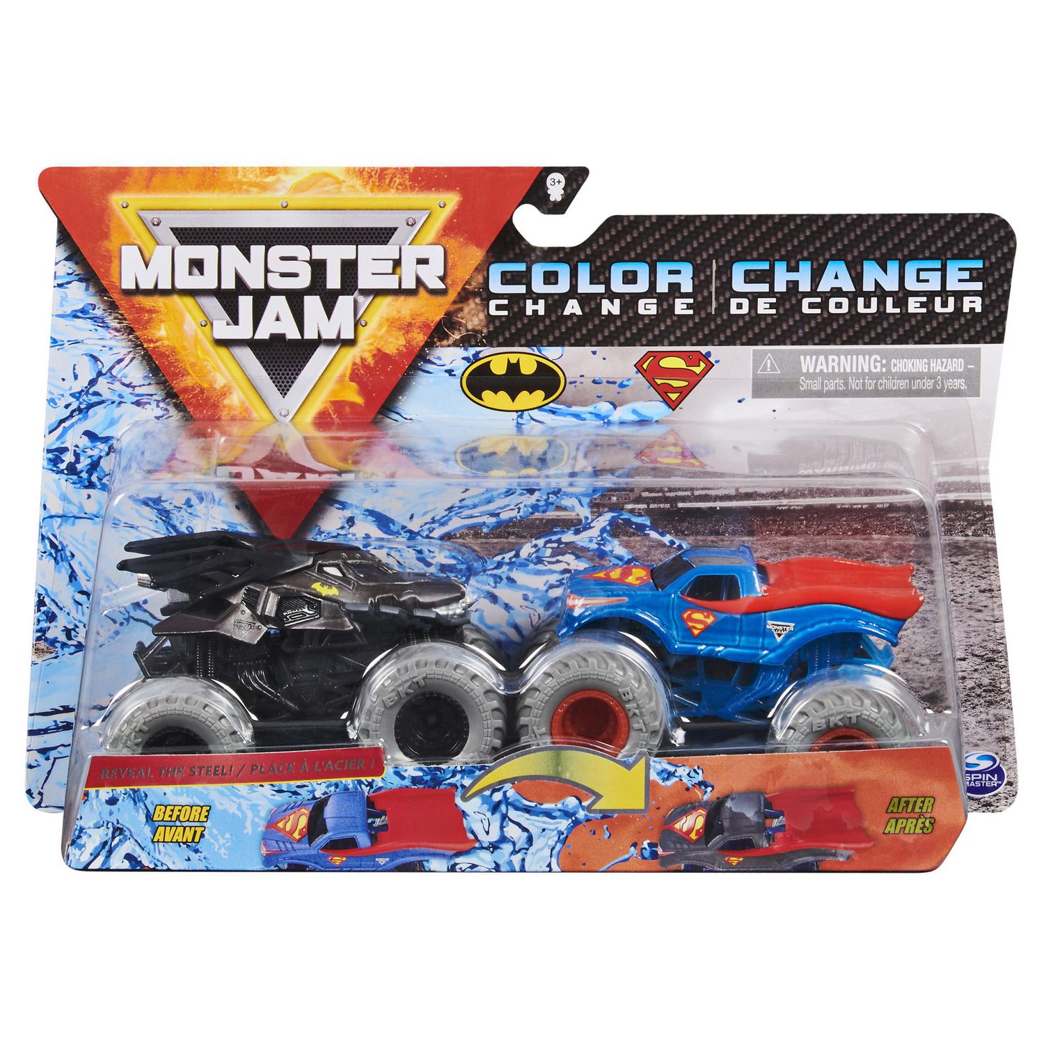 Monster Jam, Official Batman Vs. Superman Color-Changing Die-Cast Monster  Trucks, 1:64 Scale | Walmart Canada