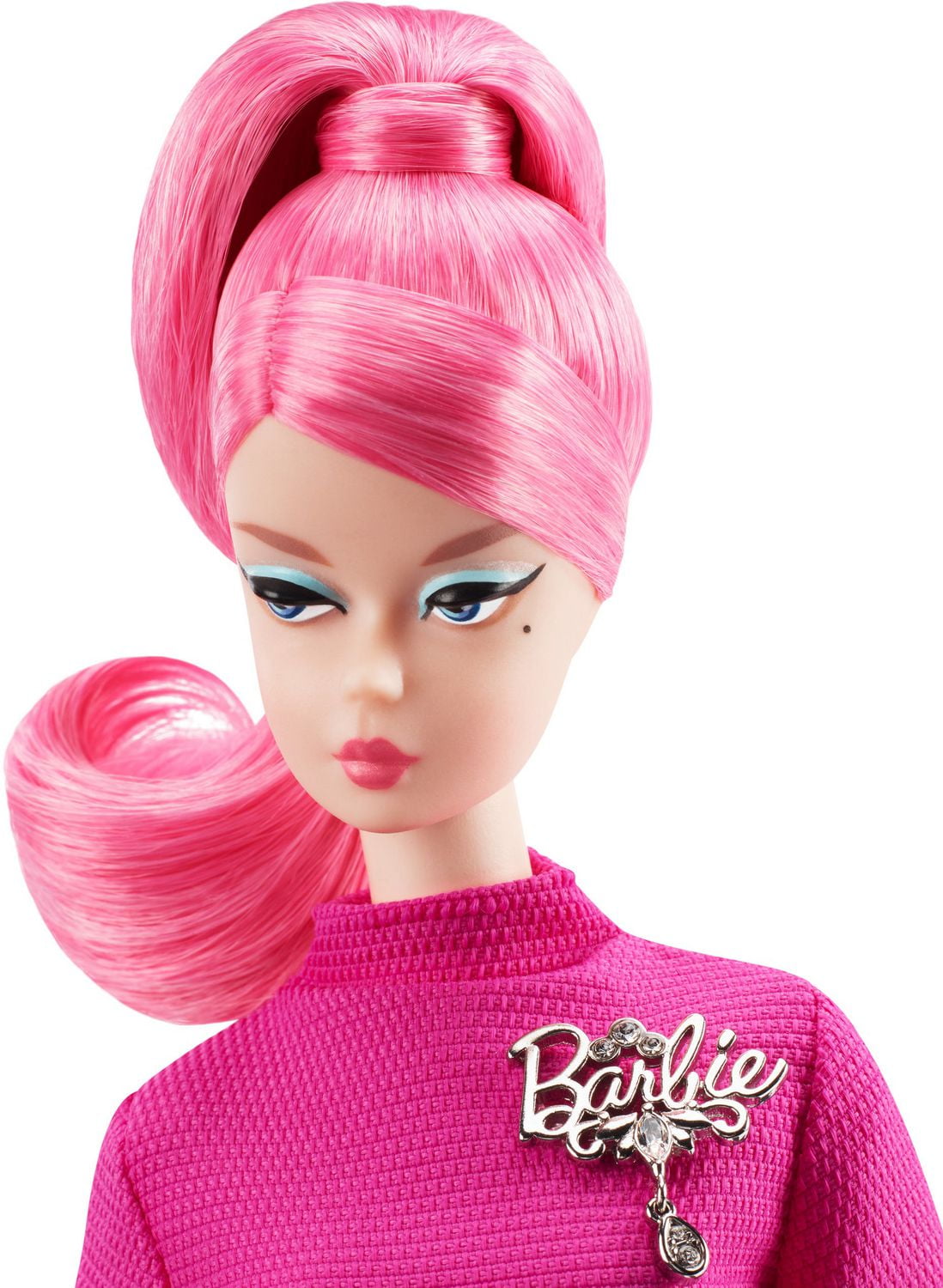 barbie with pink highlights