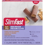 SlimFast Bakeshop Bars de remplacement des repas Beurre d'arachide Caramel