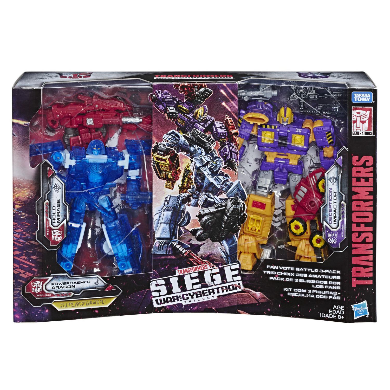 In Hand Transformers Siege War Aragon Mirage impactor Fan-Vote battle ToysHero 