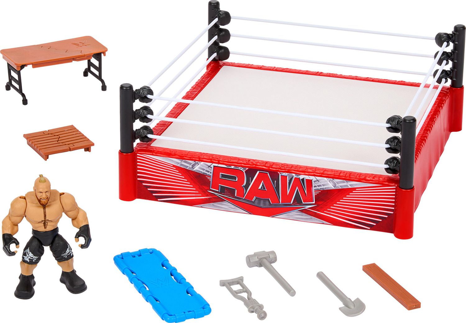 WWE Action Figure Playset Knuckle Crunchers Rebound Ring Walmart