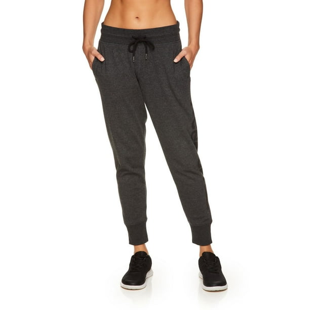 Reebok Womens' Cozy Fleece Jogger Sweatpants with Pockets