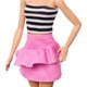 Barbie Fashionistas Doll #213, Blonde with Striped Top, Pink Skirt & Sunglasses, 65th Anniversary, Ages 3+ - image 5 of 6