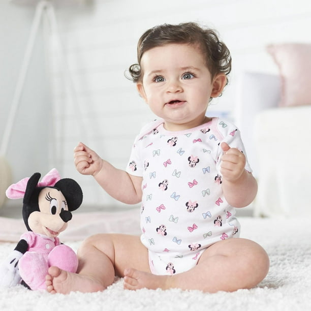 Maillot Minnie de Disney pour bébé fille, paquet de trois articles 