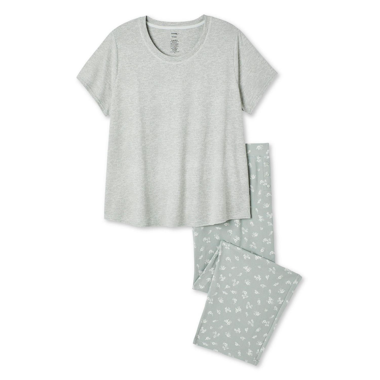 Pyjama 2 pièces George Plus pour femmes Tailles 1X-4X