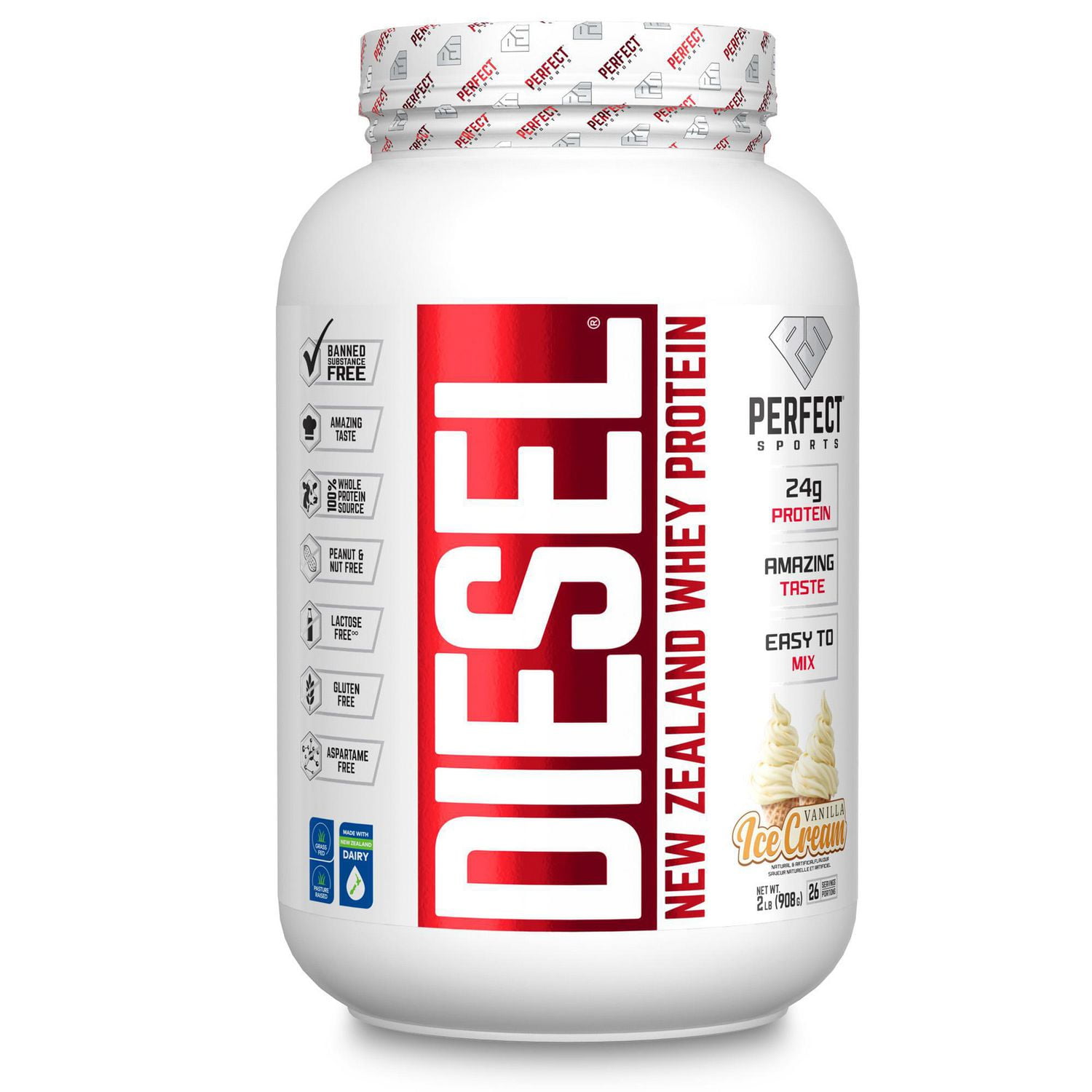 PERFECT Sports - DIESEL New Zealand Whey Protein, Grass-Fed +