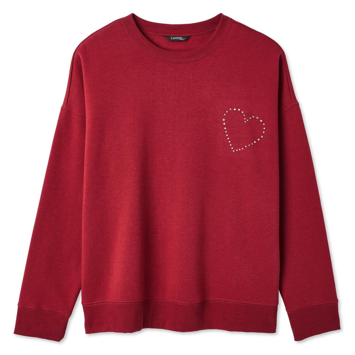 Chandail à encolure ras du cou George Plus pour femmes Tailles 1X-4X