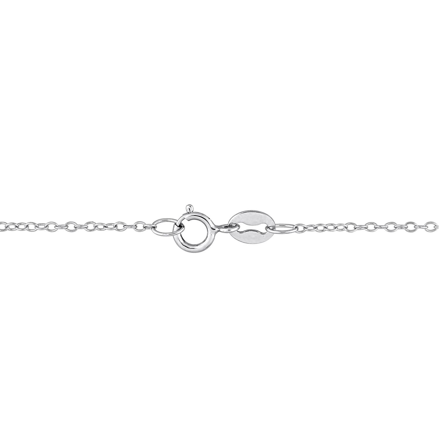 Collier à double auréoles Miabella avec 11-1/4 Carat PBT d'Améthyste et Topaze Blanche en Argent Sterling