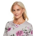 thumbnail image 4 of Iyla Women's 3/4 Sleeve Hacci Top, 4 of 6
