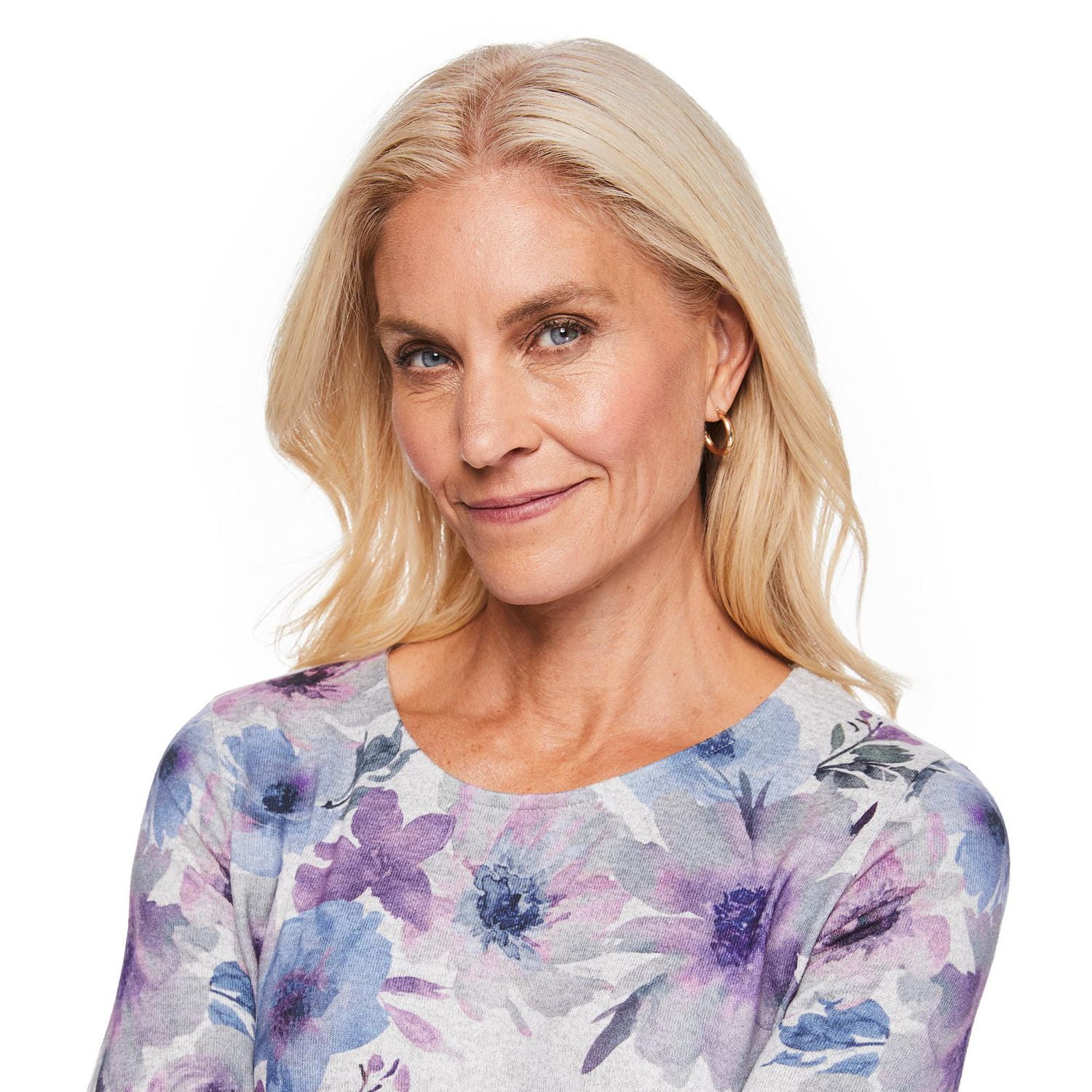 Iyla Women's 3/4 Sleeve Hacci Top, Sizes S-XXL