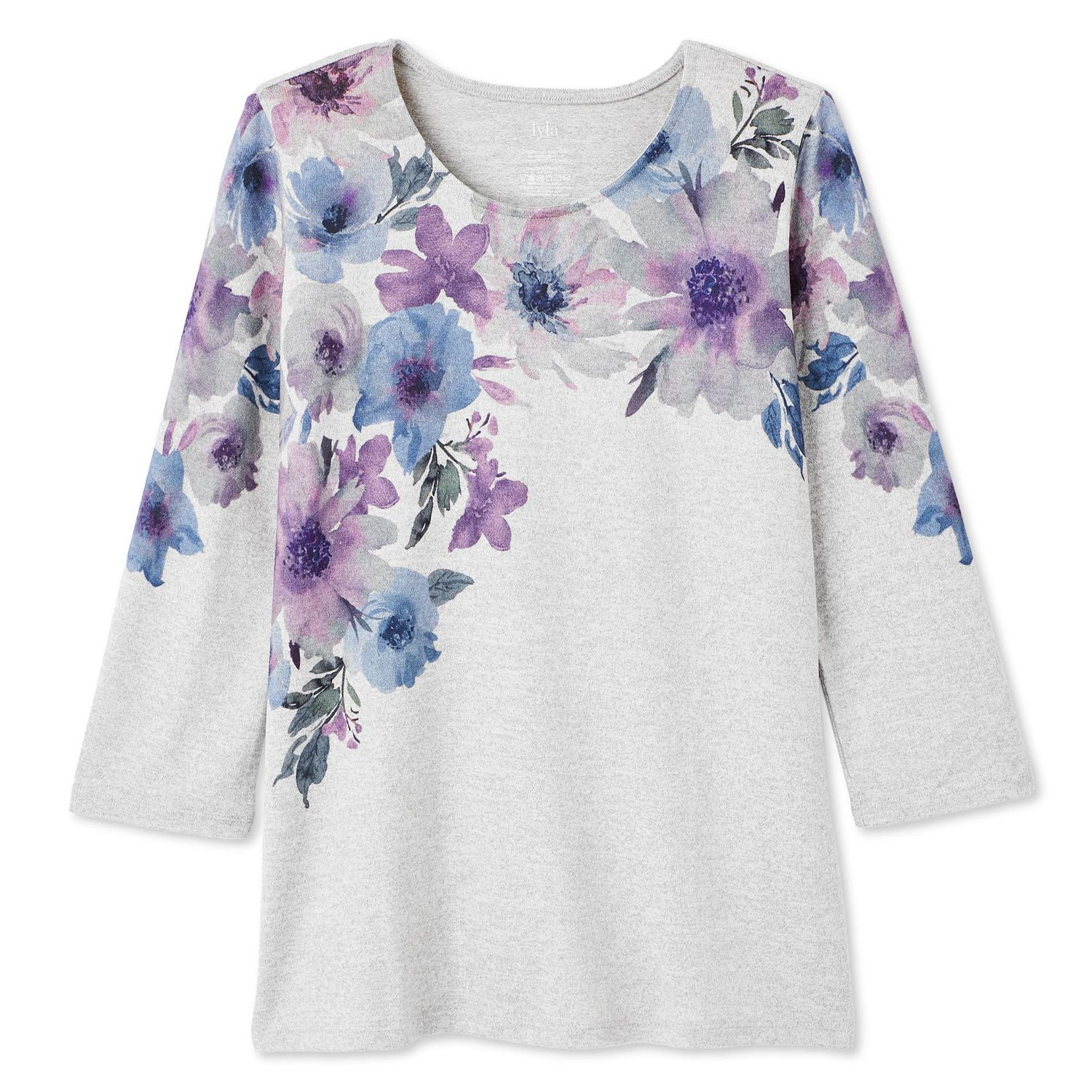 Iyla Women's 3/4 Sleeve Hacci Top, Sizes S-XXL