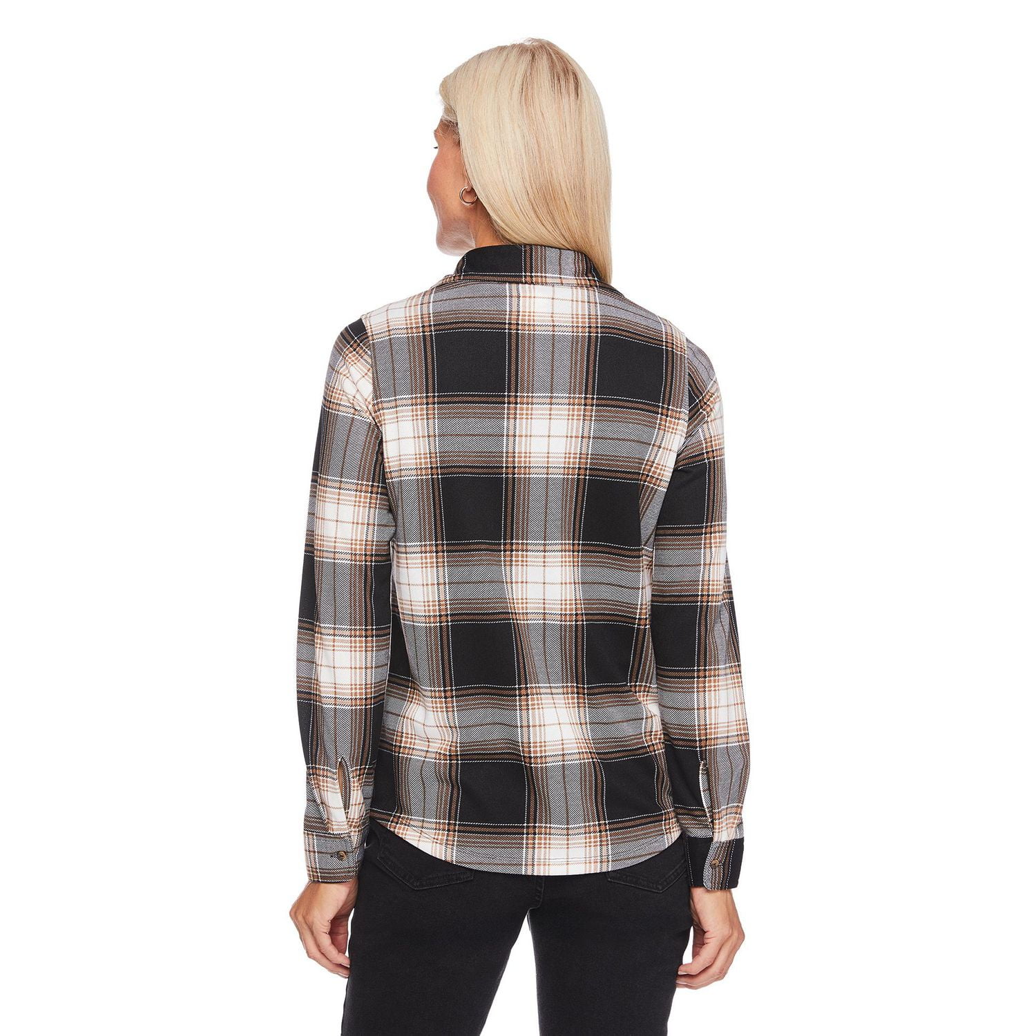 Iyla Women's Hacci Plaid Shirt