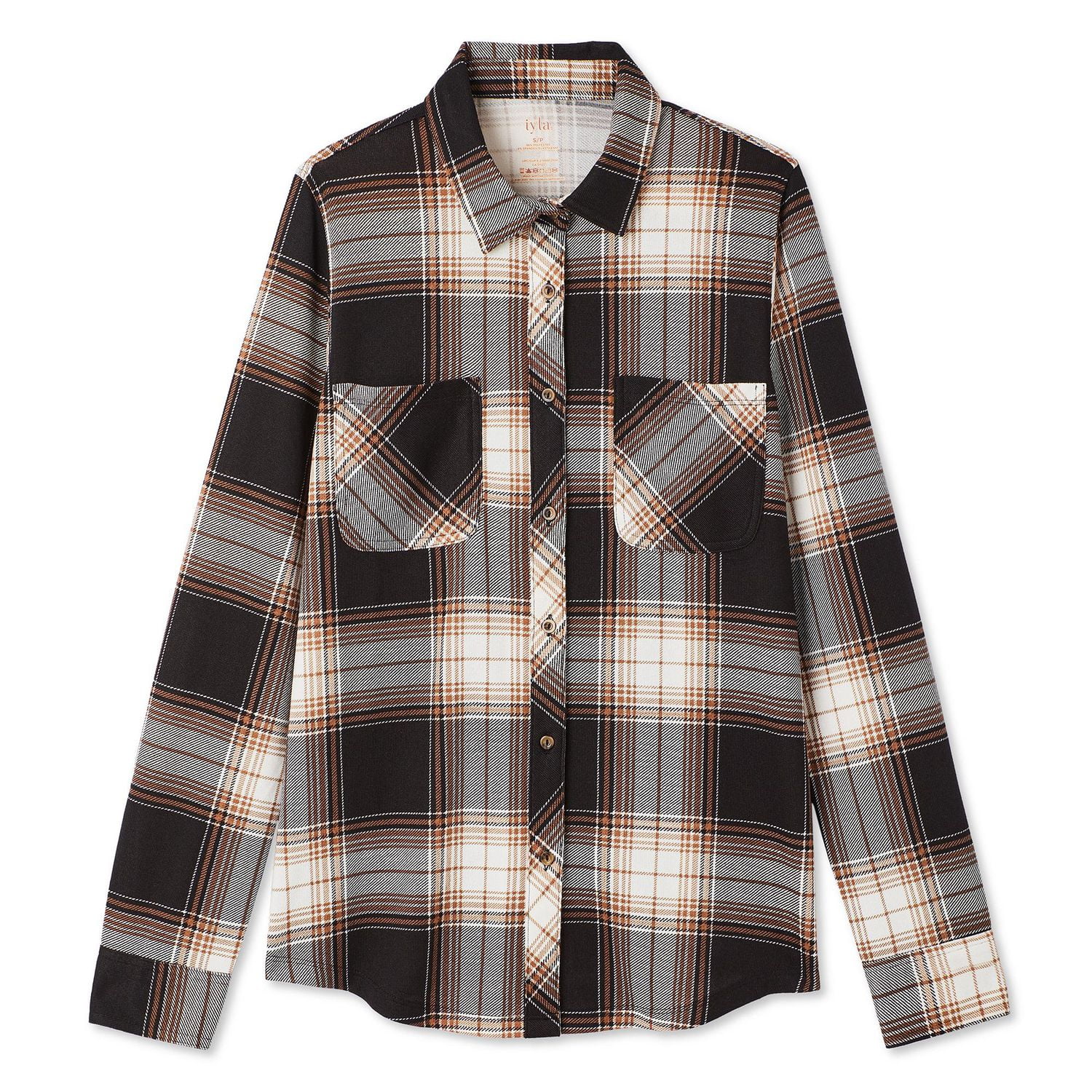 Iyla Women's Hacci Plaid Shirt