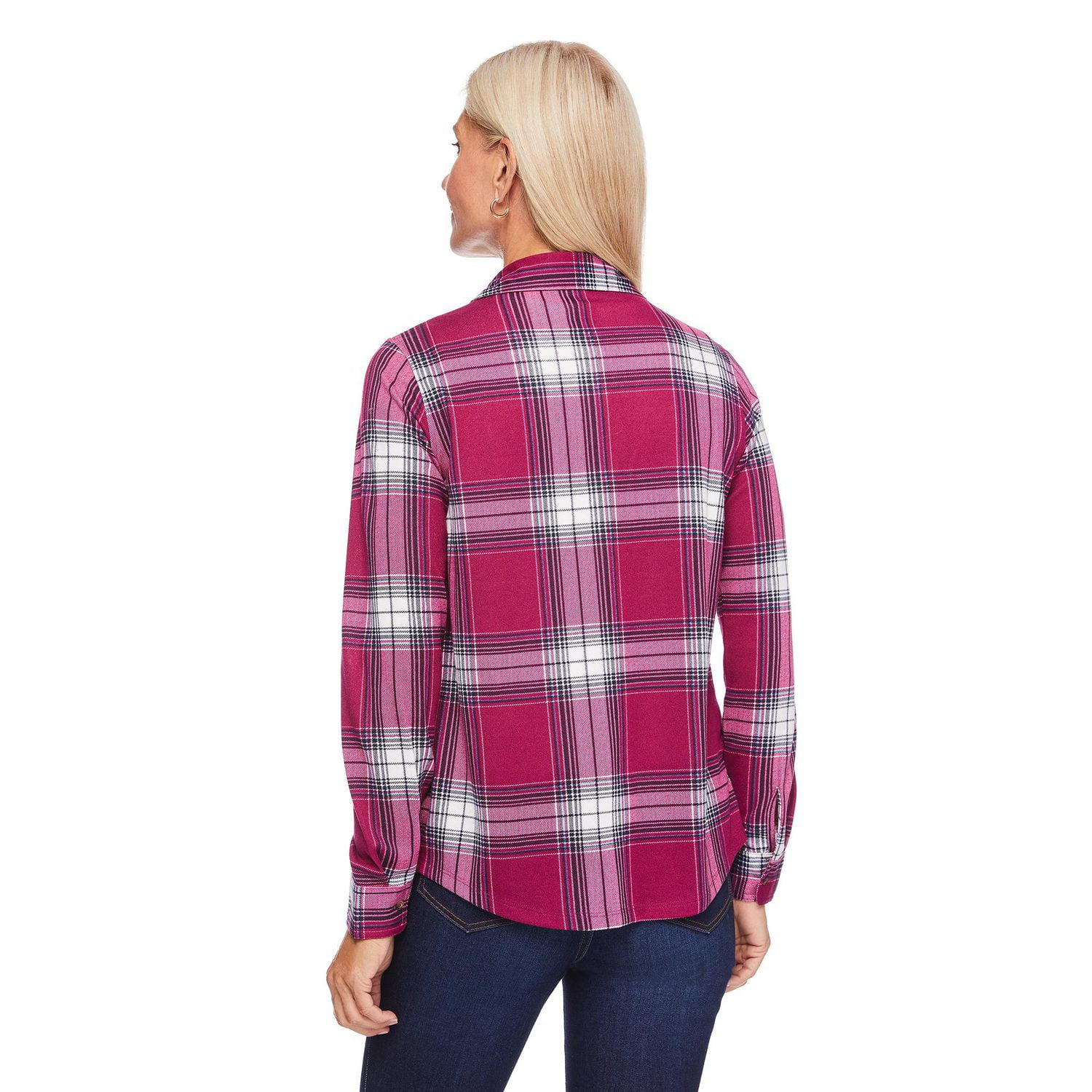 Iyla Women's Hacci Plaid Shirt
