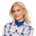 thumbnail image 4 of Iyla Women's Hacci Plaid Shirt, 4 of 6