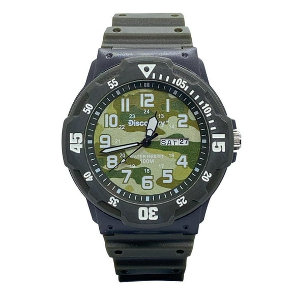 Discovery Men's Camouflage Analog Watch