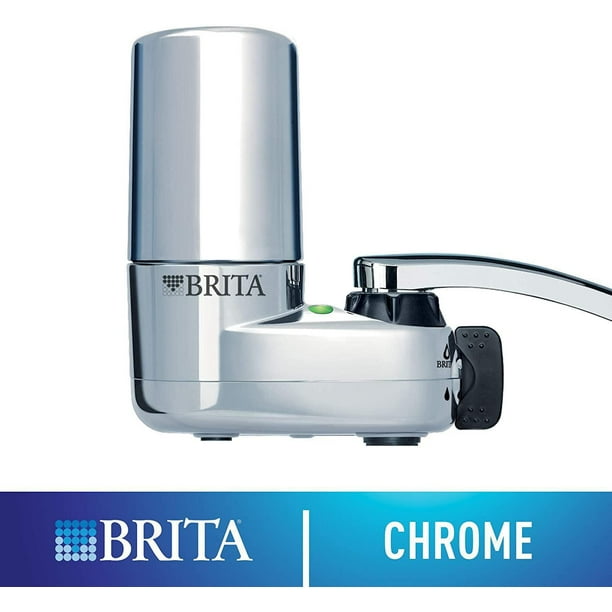 Système de filtration d'eau sur robinet Brita, fini chromé Système de  filtration 