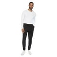 thumbnail image 2 of Jeaniologie ™ Men's Pull-on Jogger With Rib Waist & Leg Cuffs Black, 2 of 6