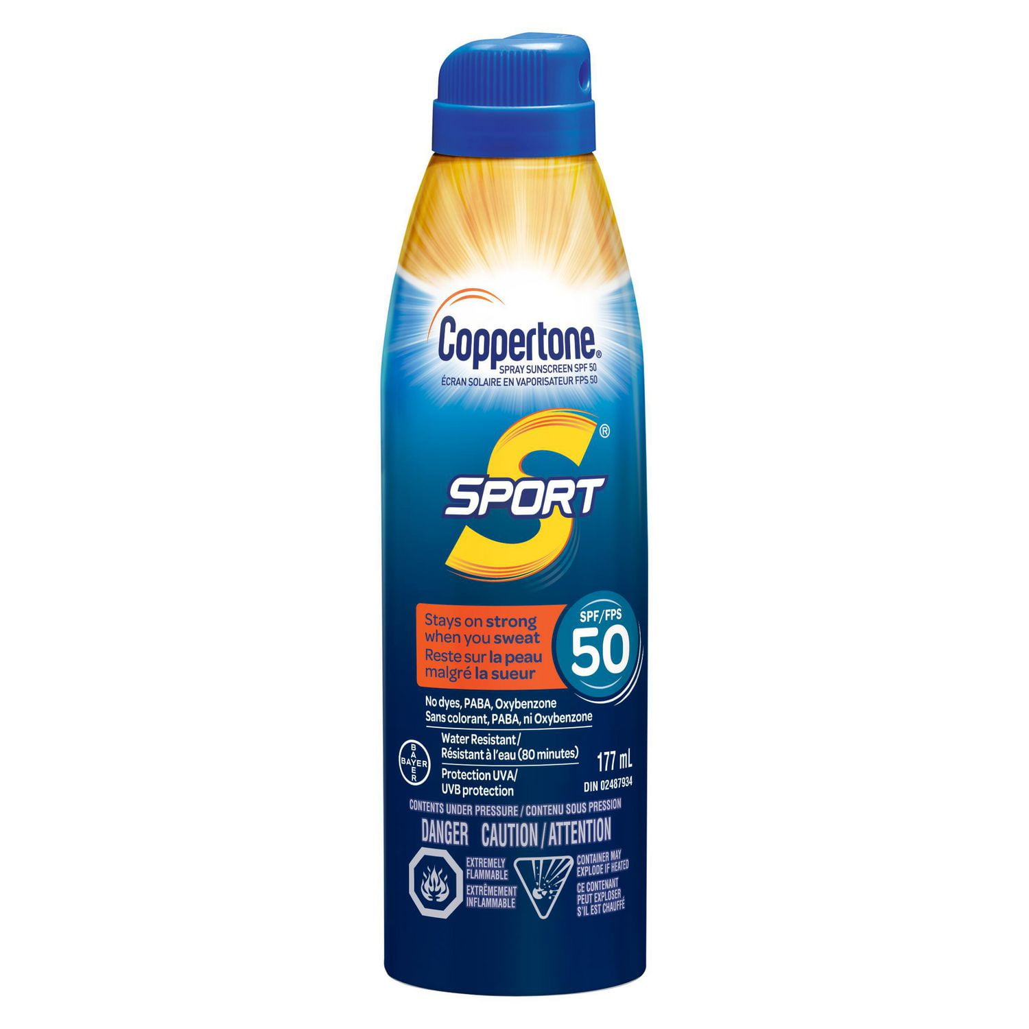 Coppertone Sport® Sunscreen Continuous Spray Spf 50 For Broad Spectrum Protection Against Uva 0609