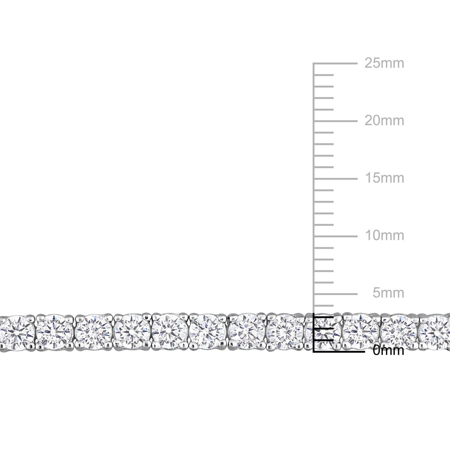 Bracelet semi-tennis Miabella avec 3-1/2 Carat PBT de Zircon Cubique en Argent Sterling