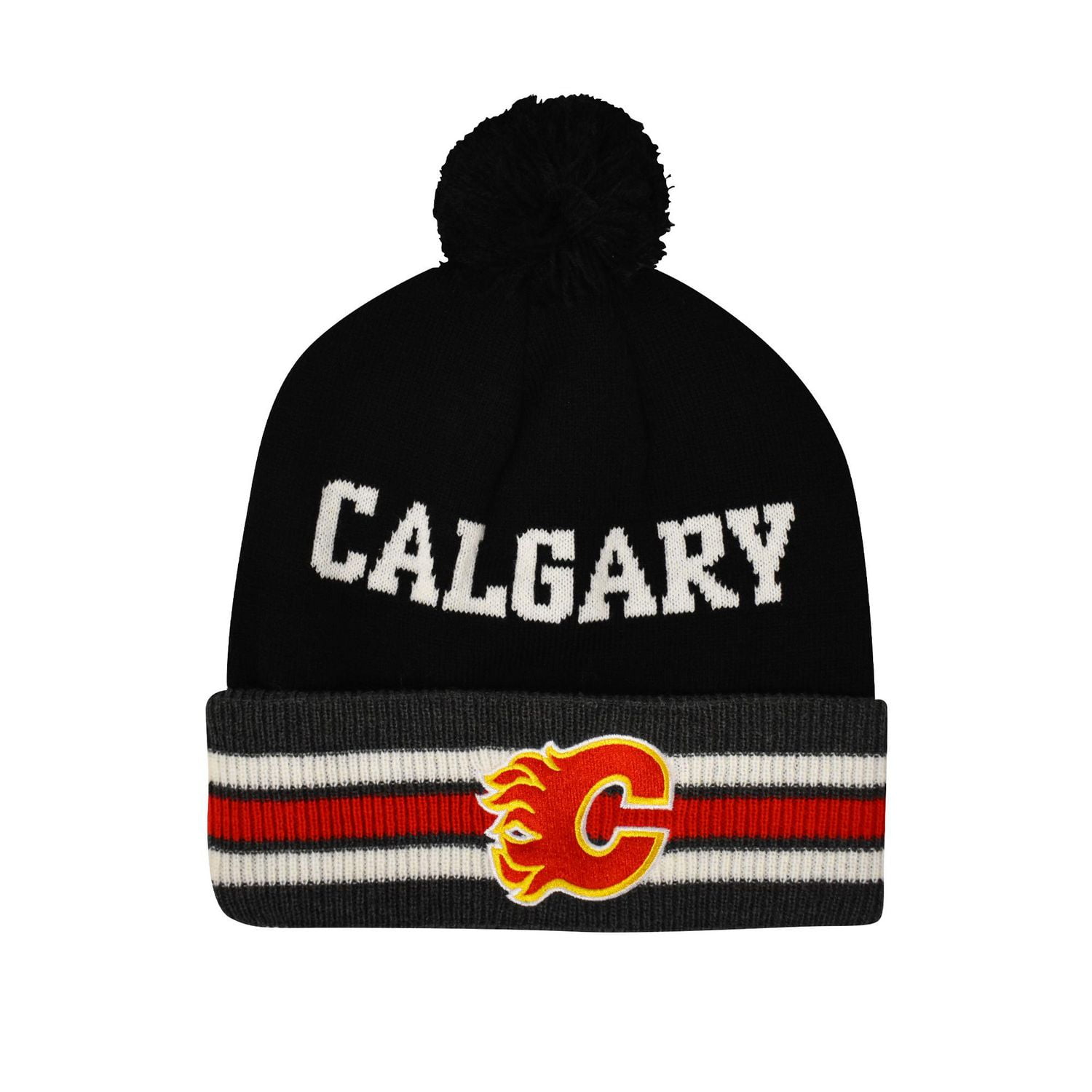 Tuque de bloc AVC des Flames de Calgary de la LNH pour hommes