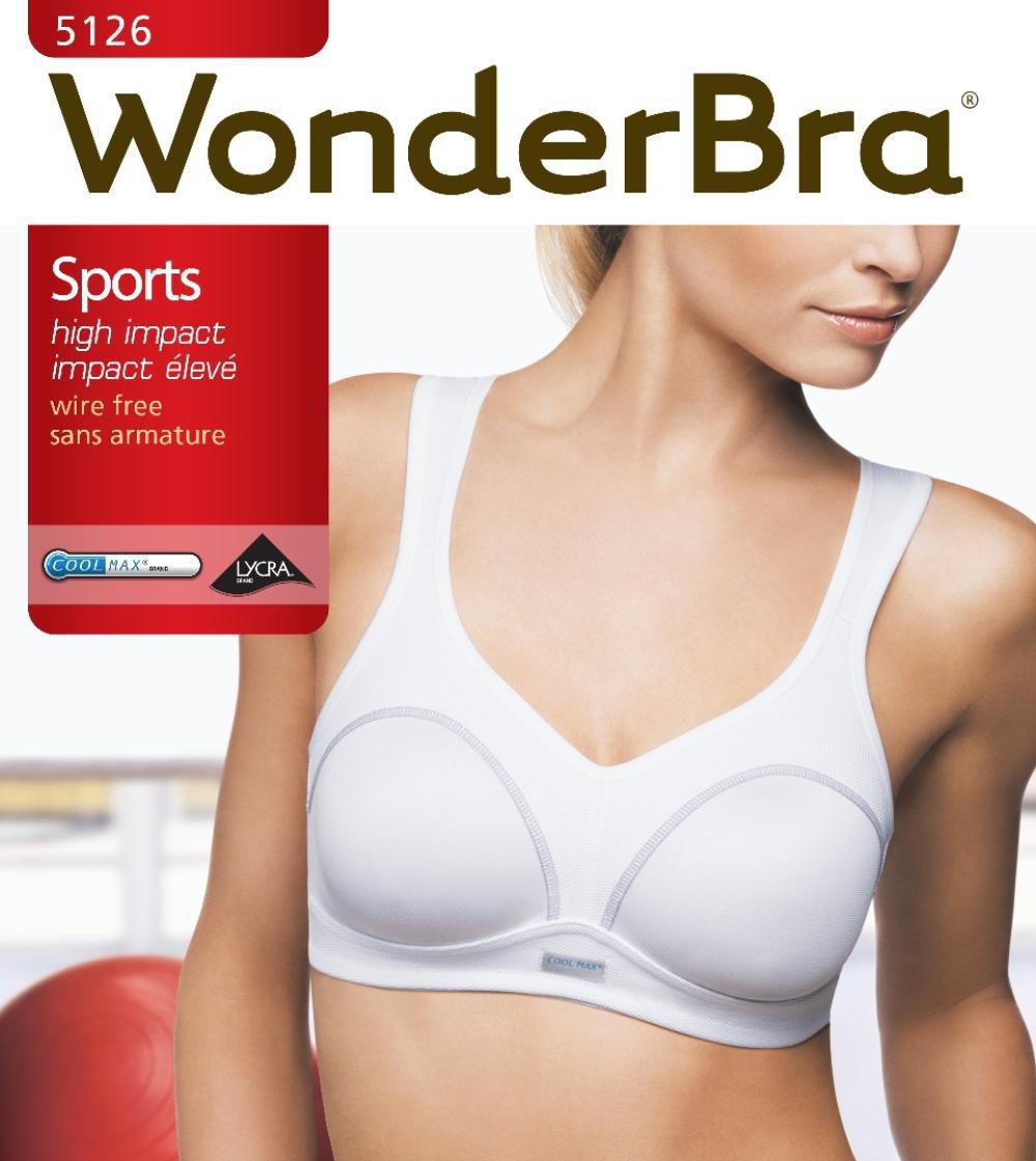 Wonderbra Wire Free Sports Bra W5126-WHT White – Johnson's Fashion and  Footwear
