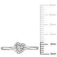 thumbnail image 4 of Miabella Diamond Accent Sterling Silver Heart Bypass Promise Ring, 4 of 5