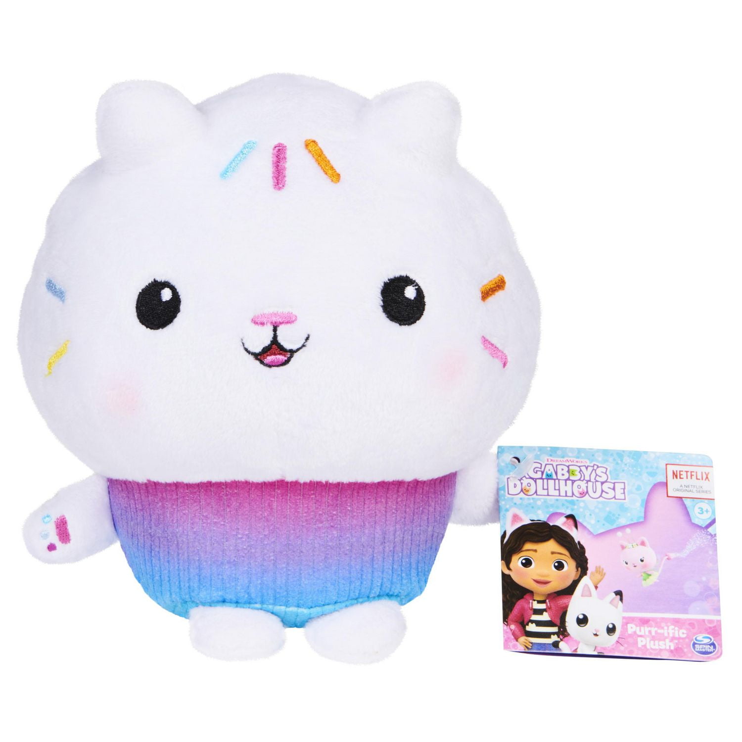 Big Plushie Slippers - Short Plush - Rubber - White - Pink from Apollo Box