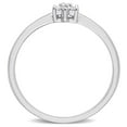 thumbnail image 3 of Miabella Diamond Accent Sterling Silver Floral Promise Ring, 3 of 5