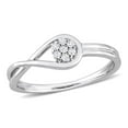 thumbnail image 1 of Miabella Diamond Accent Sterling Silver Infinity Promise Ring, 1 of 5