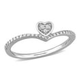 thumbnail image 1 of Miabella Diamond Accent Sterling Silver Heart Promise Ring, 1 of 5