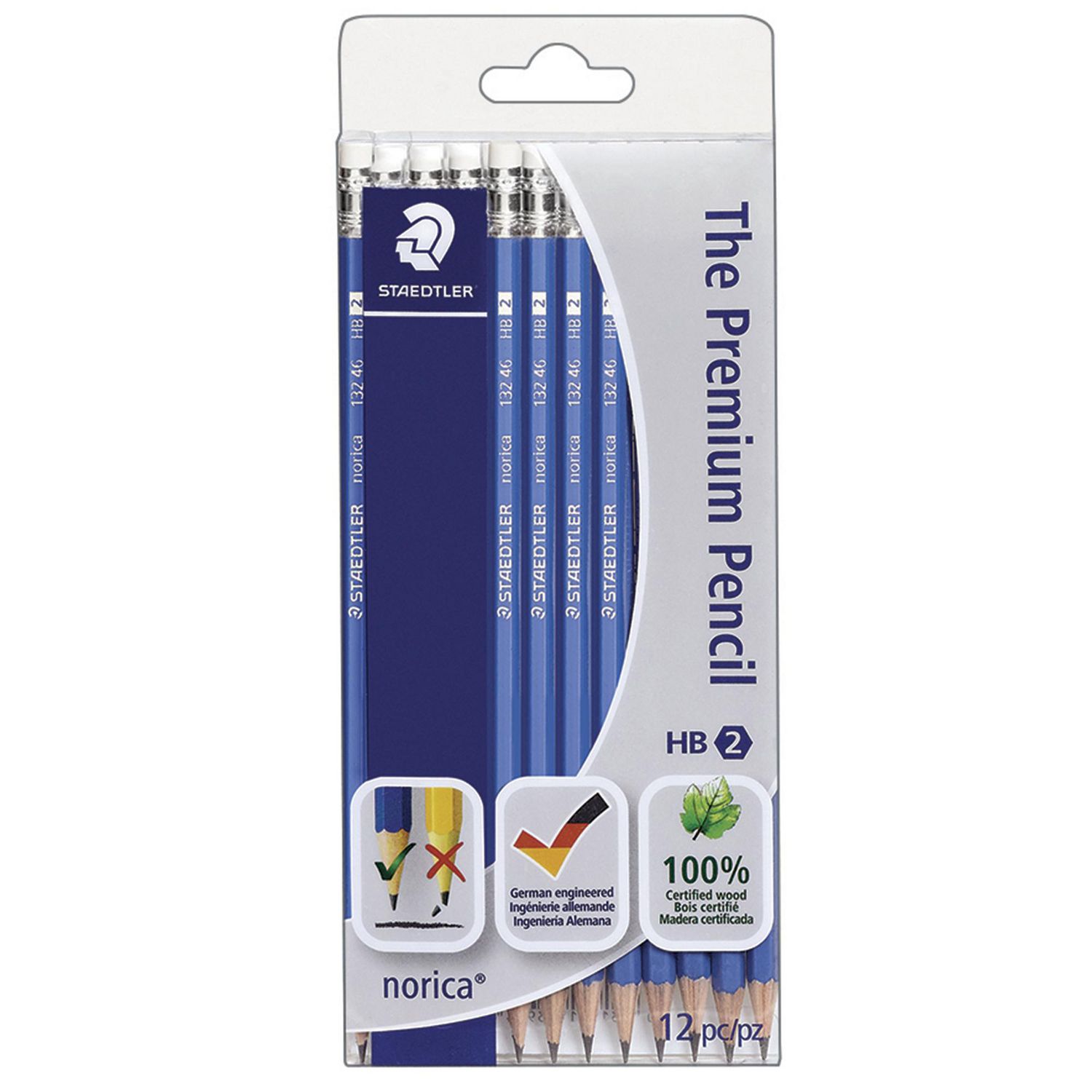 Crayons à mine Bois véritable. HB. Boîte de 12 - BBD Solutions Scolaire
