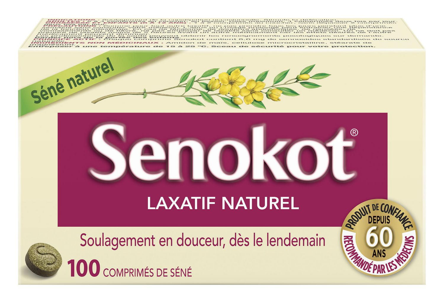 Comprimes Laxative Naturel De Senokot 100 Tablets Walmart Canada