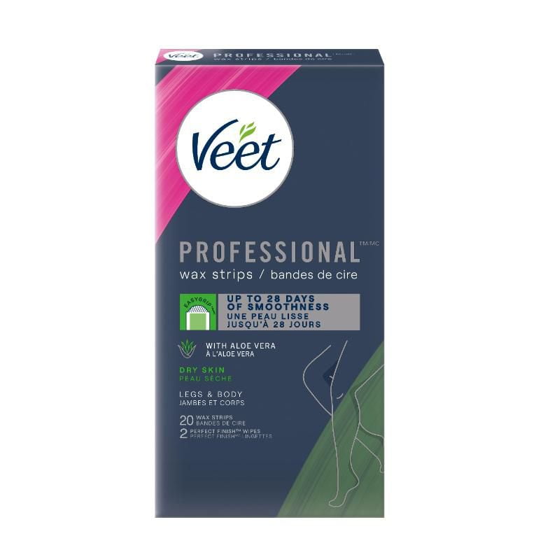 Veet® Easy to Use Wax Strips Normal to Dry Skin Walmart Canada