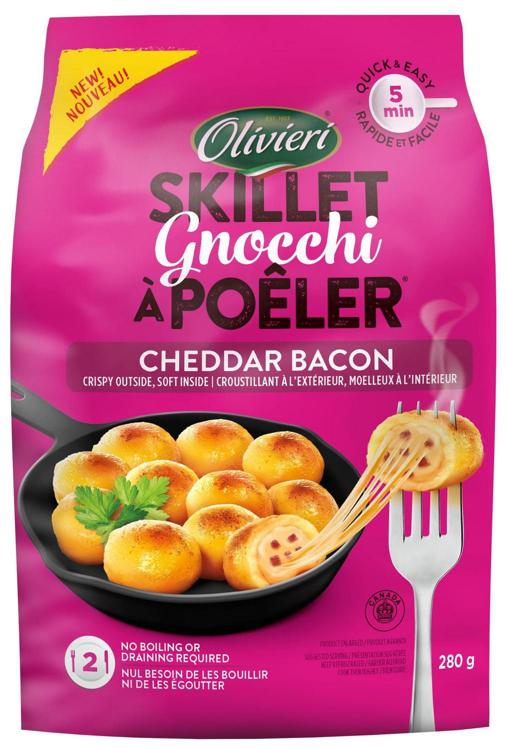 Fresh Cheddar Bacon Filled Skillet Gnocchi Walmart Canada