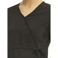 thumbnail image 3 of Scrubstar Women's Maternity Stretch Mock Wrap Scrub Top, 3 of 6
