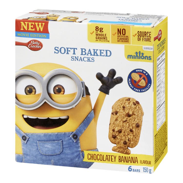 Betty Crocker Chocolatey Banana Flavoured Soft Baked Snacks bar Movie