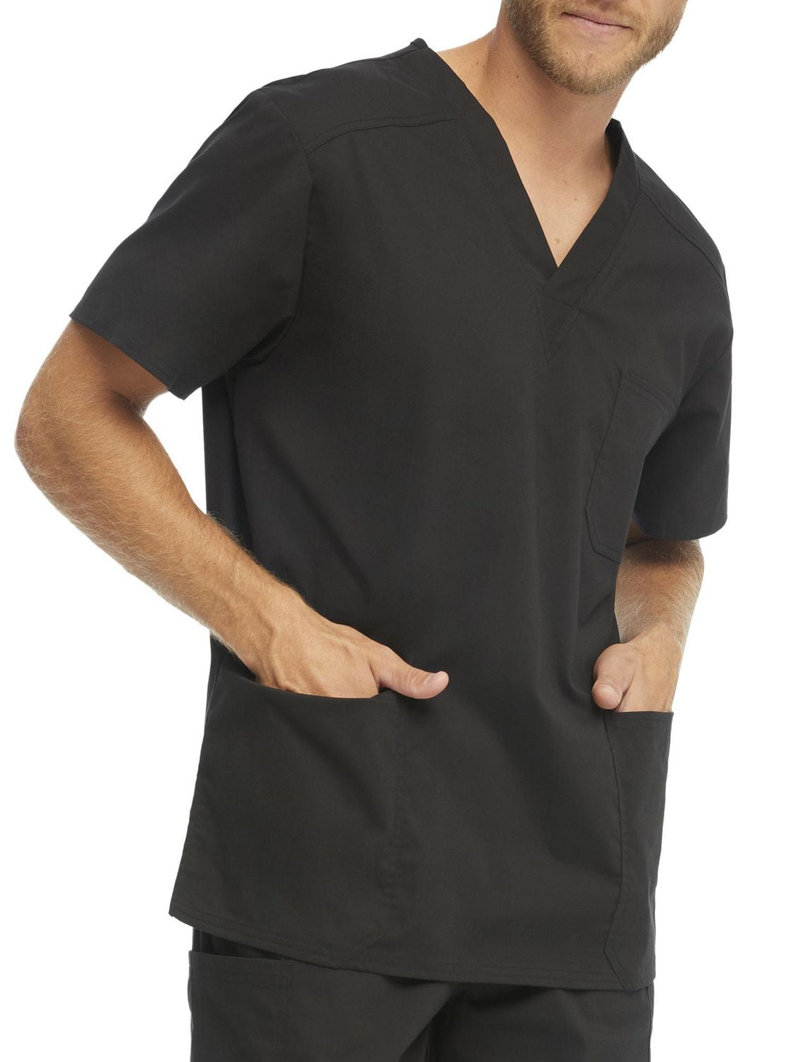Scrubstar Men's Core Essentials V-Neck Scrub Top